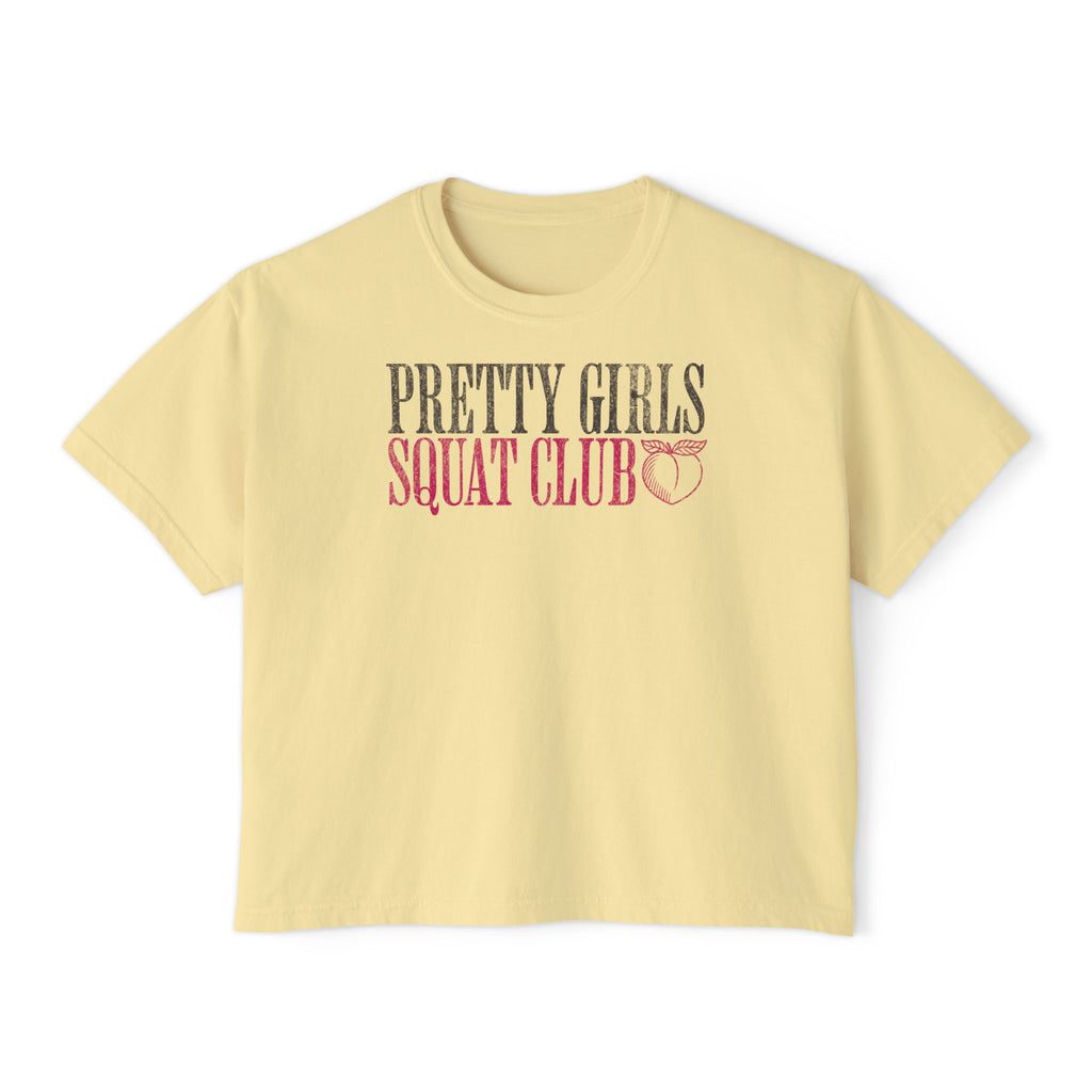 Lift Heavy Sh*t Athlete Boxy Tee | Women's Gym Humor Crop Top