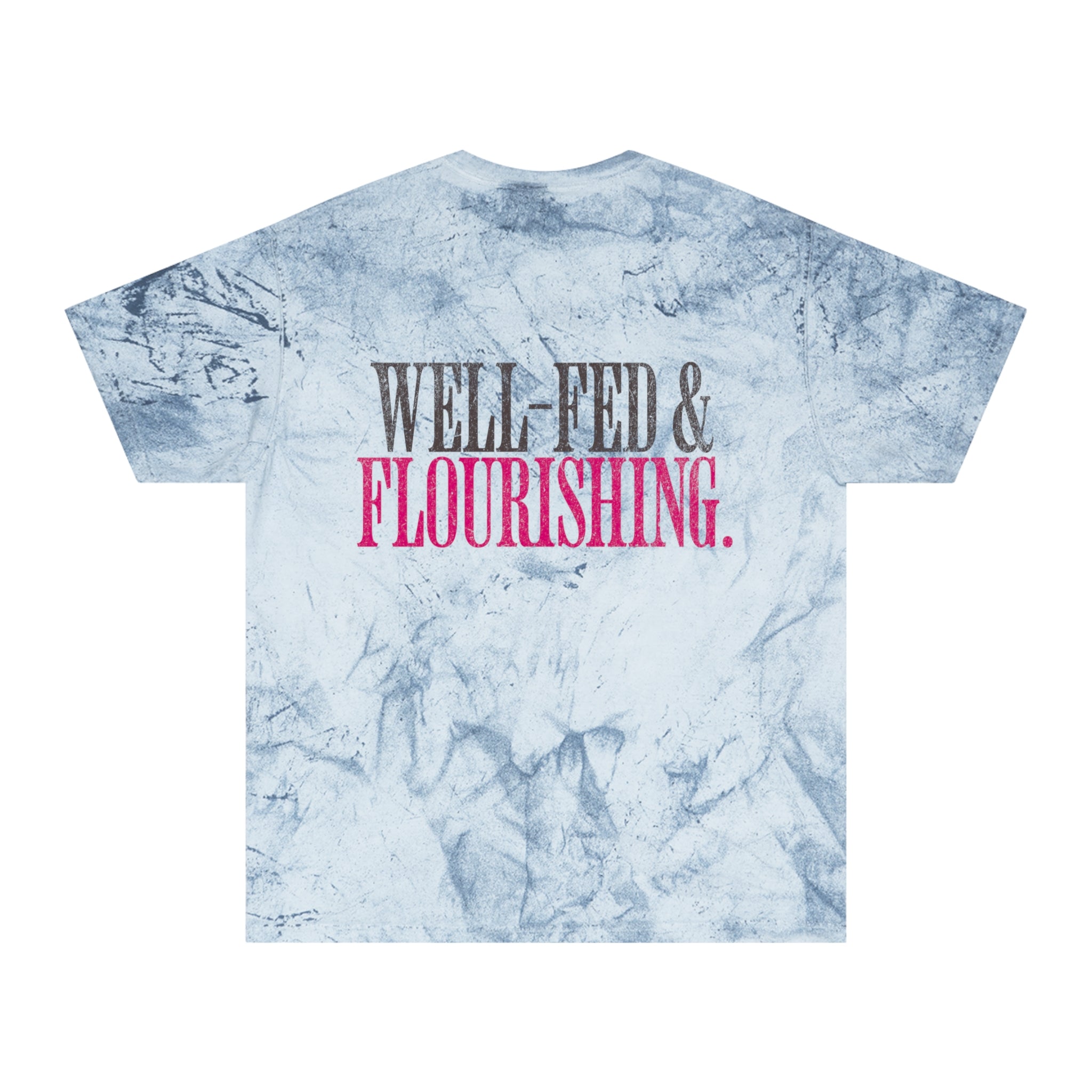 Well-Fed & Flourishing Crossfit T-shirt | Funny Women's Gym Workout Tee