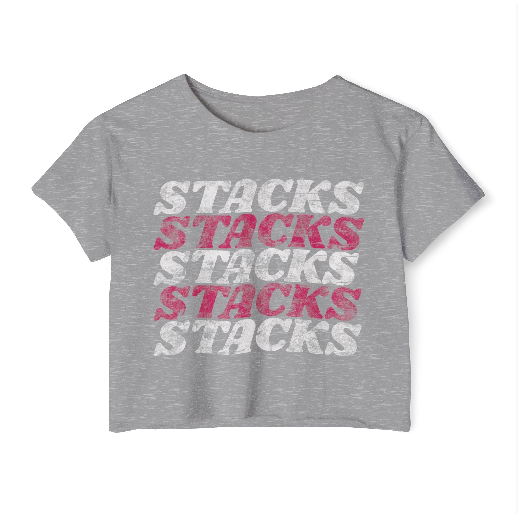 Stacks on Stacks Weightlifting Crop Top | Women's Festival Workout Tee