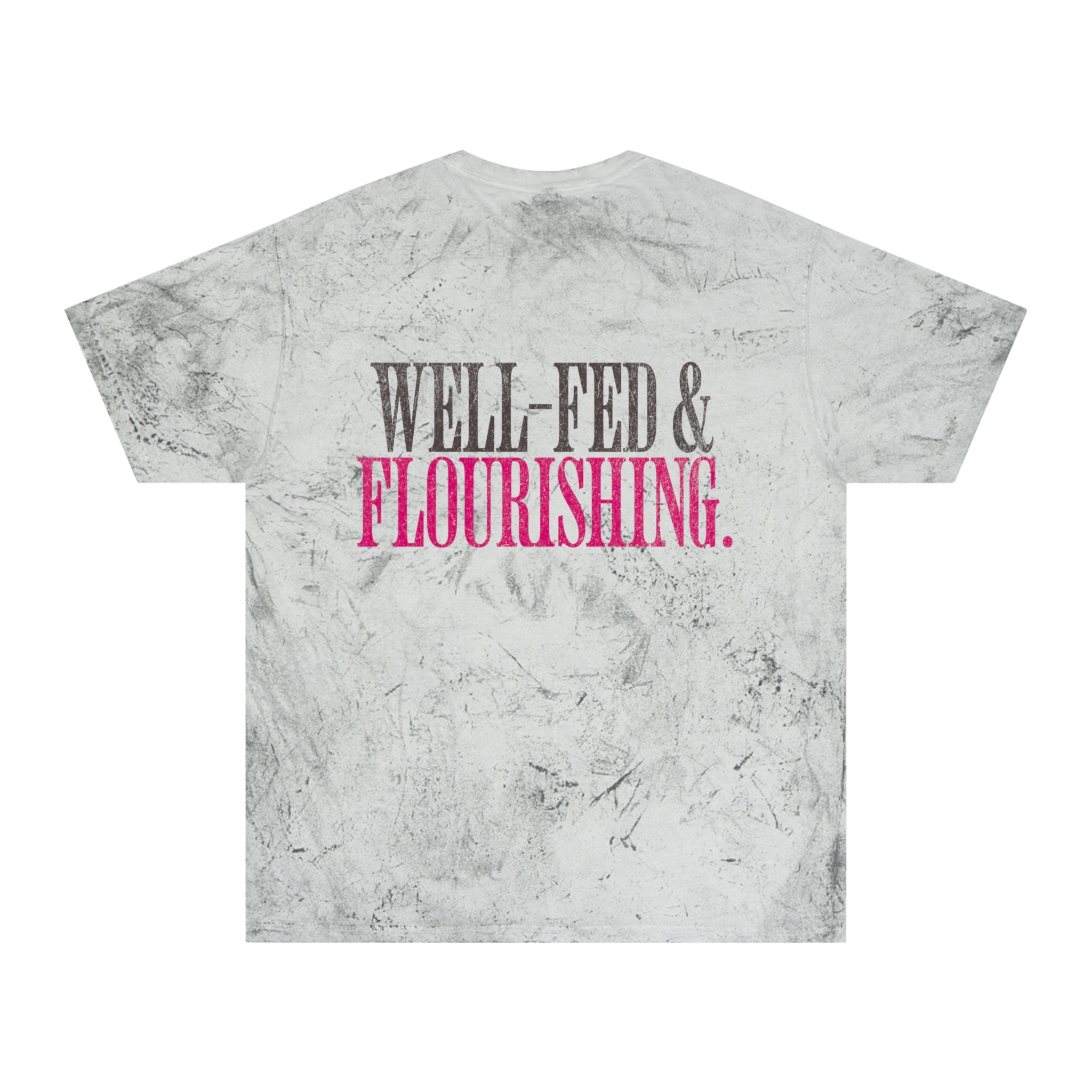 Well-Fed & Flourishing Crossfit T-shirt | Funny Women's Gym Workout Tee