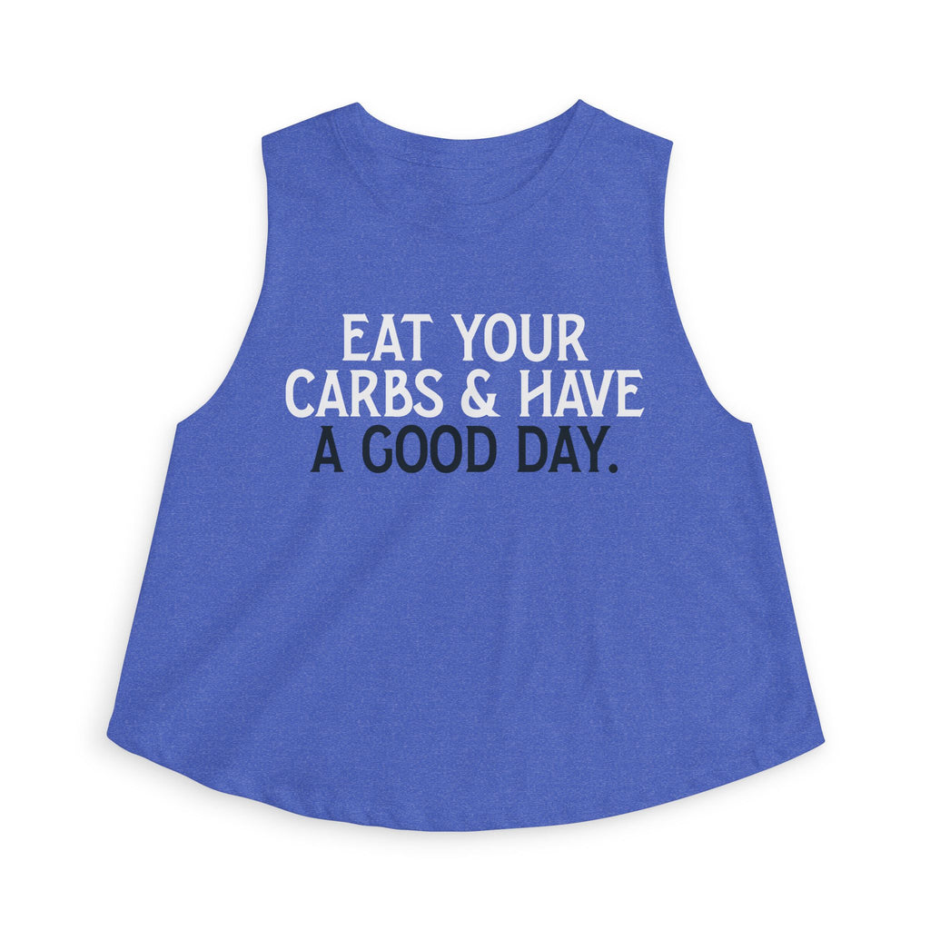 Eat Your Carbs Crop Top | Women's Funny Crossfit Tank Top