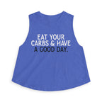 Eat Your Carbs Crop Top | Women's Funny Crossfit Tank Top