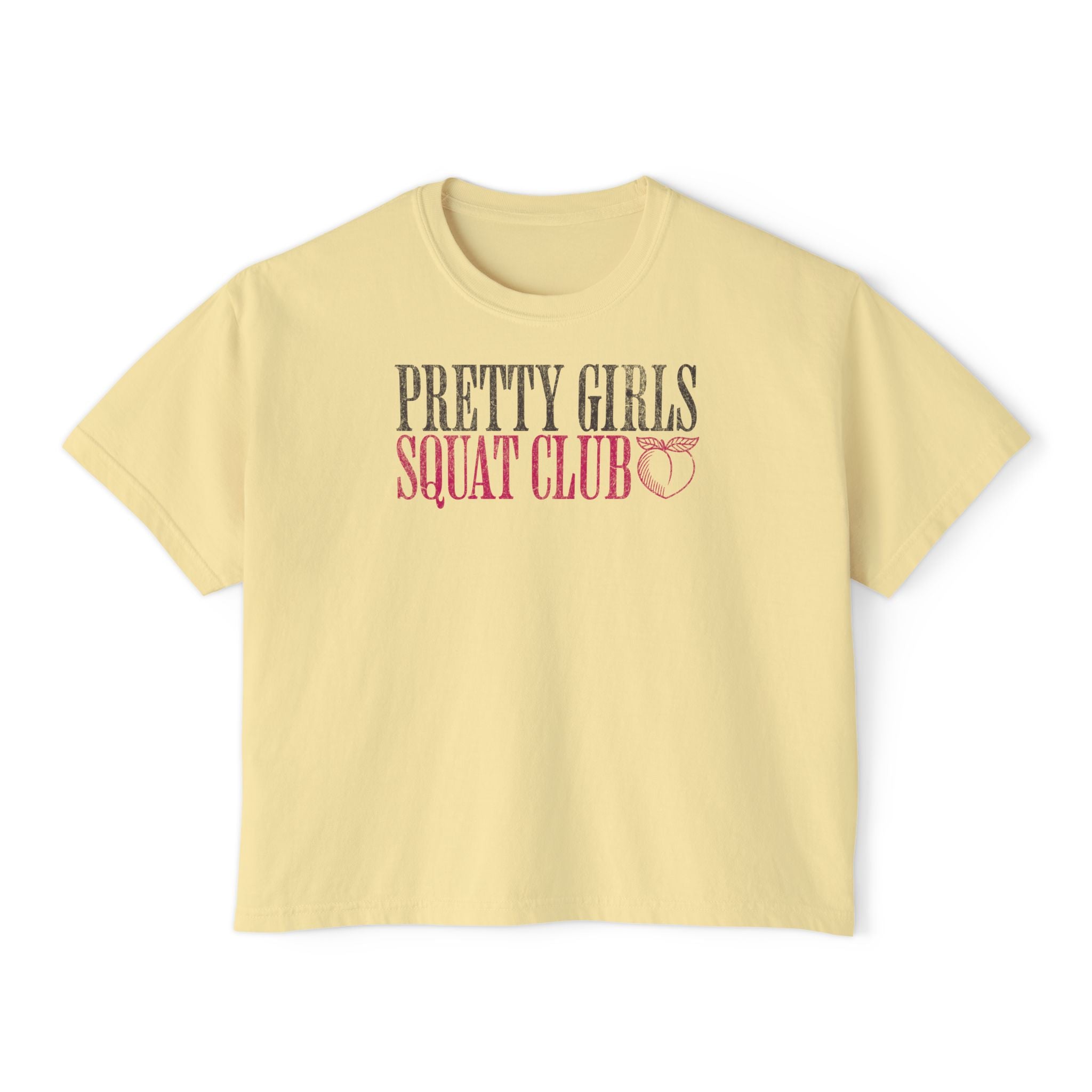 The Gym Helps Me Stay One Step Ahead Boxy Tee | Funny Women's Gym Crop T-shirt