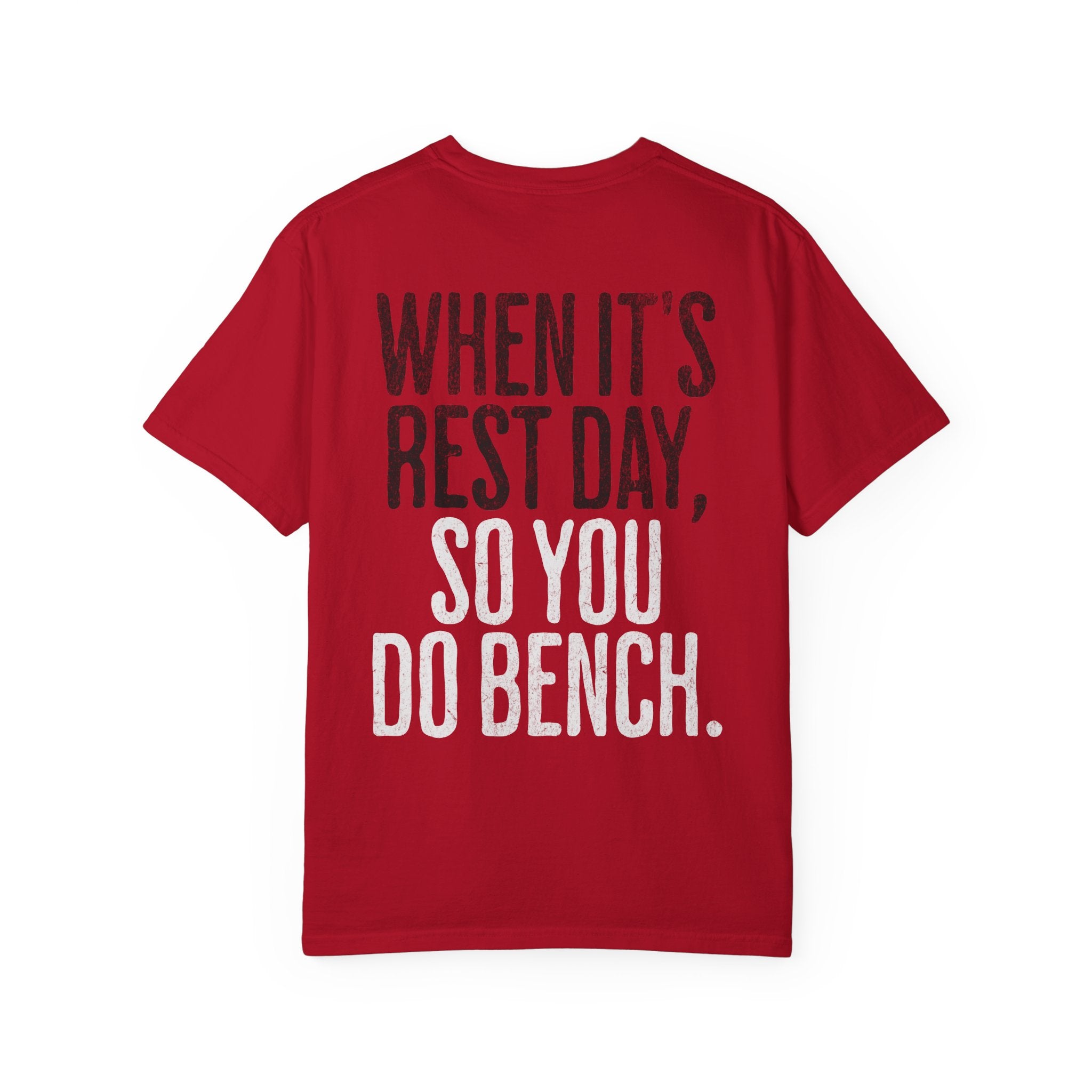 When it's Rest Day Workout T-shirt | Unisex Crossfit Humor Gym Tee