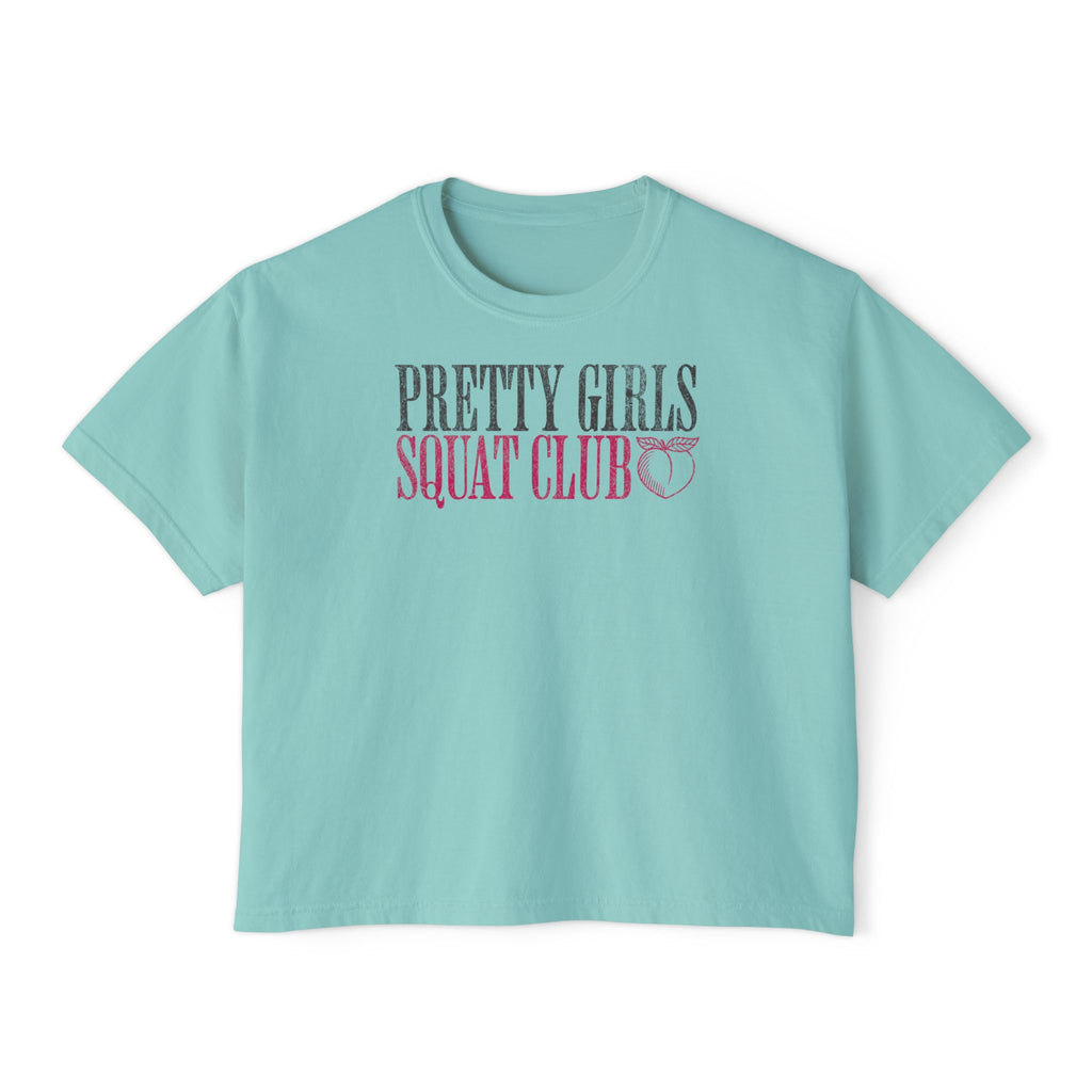 But First Coffee Skeleton Crop Top | Pretty Girls Squat Club Boxy Tee