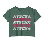 Stacks on Stacks Weightlifting Crop Top | Women's Festival Workout Tee