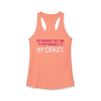 My Workout Routine Fitness Racerback Tank