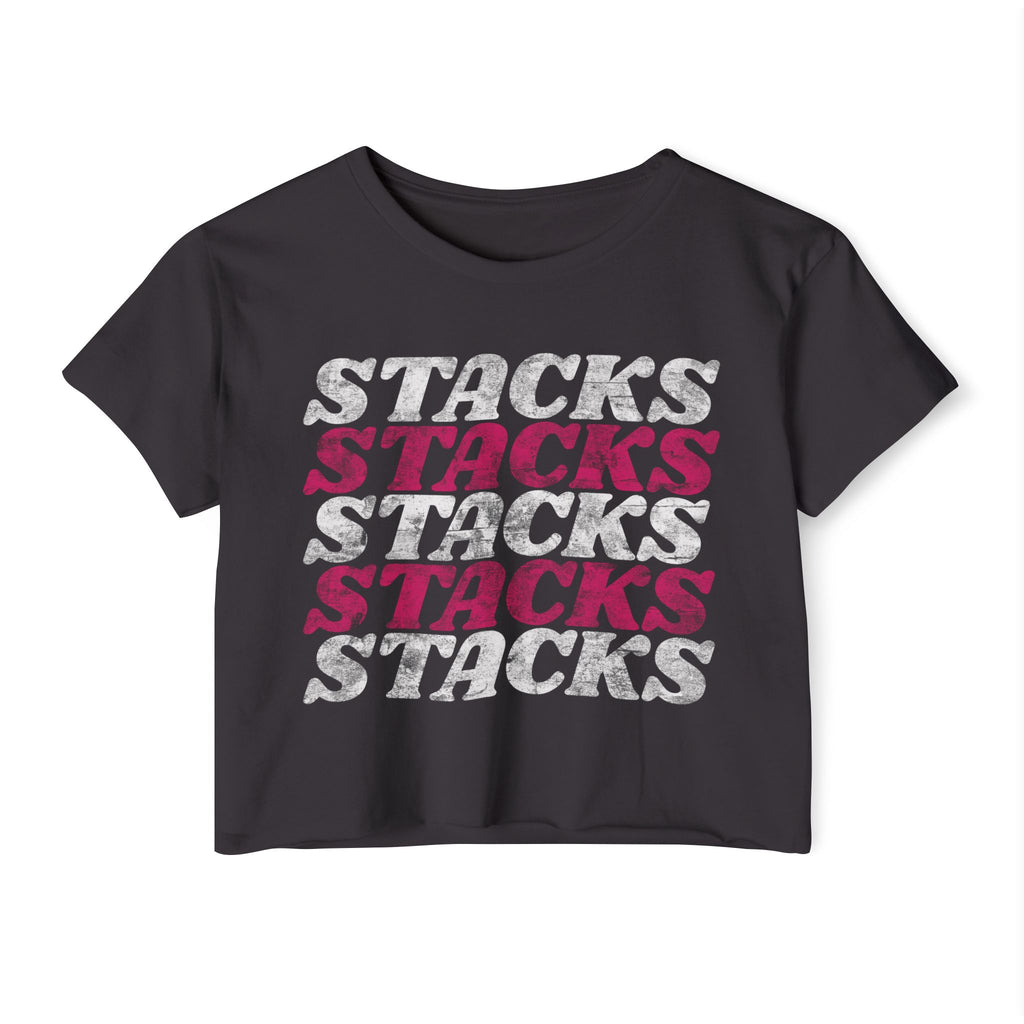 Stacks on Stacks Weightlifting Crop Top | Women's Festival Workout Tee