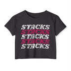 Stacks on Stacks Weightlifting Crop Top | Women's Festival Workout Tee