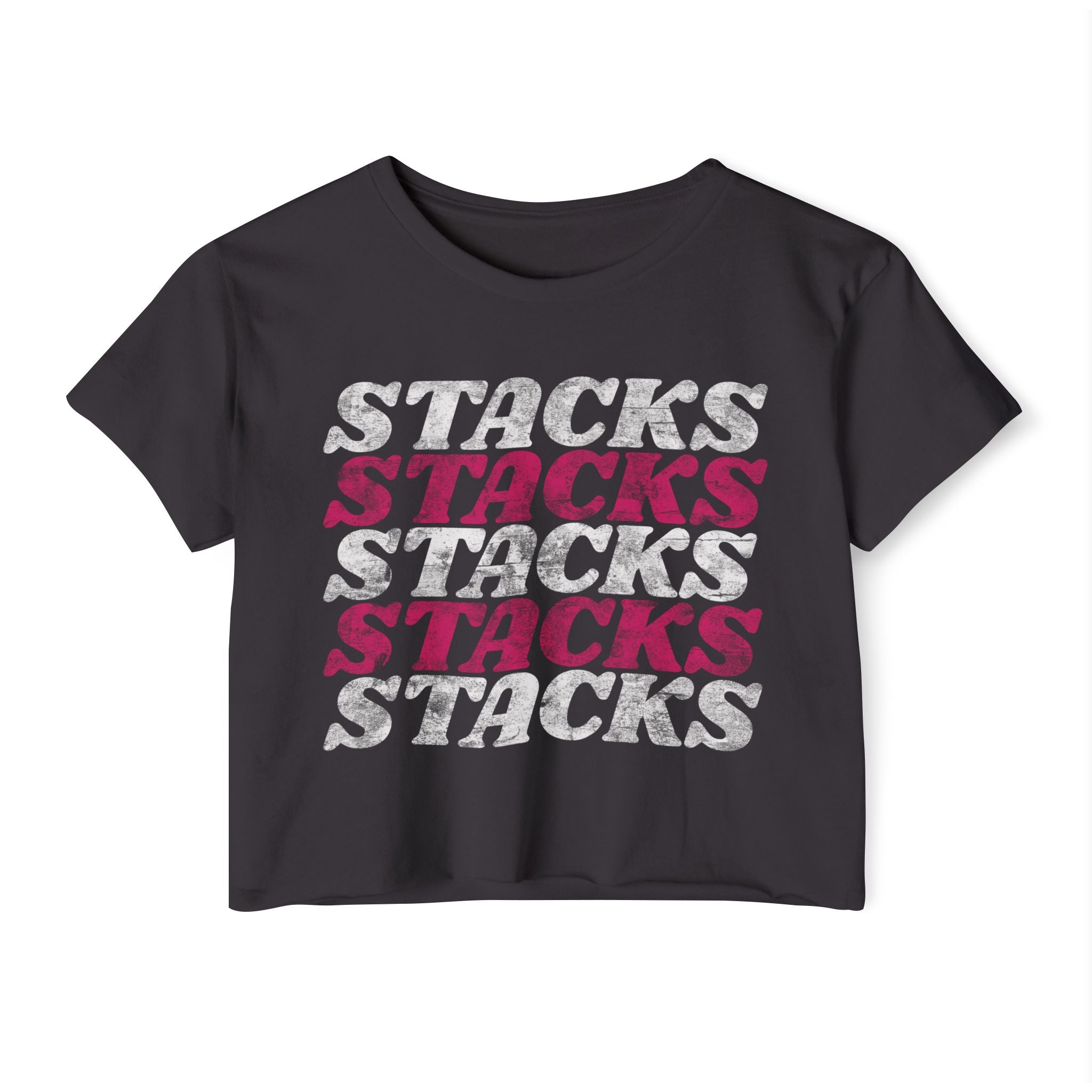 Stacks on Stacks Weightlifting Crop Top | Women's Festival Workout Tee