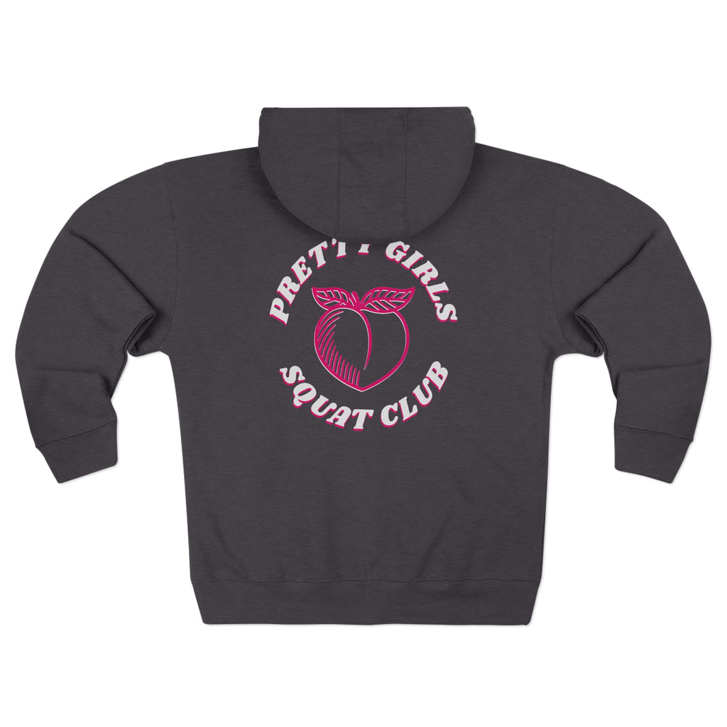 Pretty Girls Squat Club Zip Up Hoodie | Women's Gym Sweatshirt