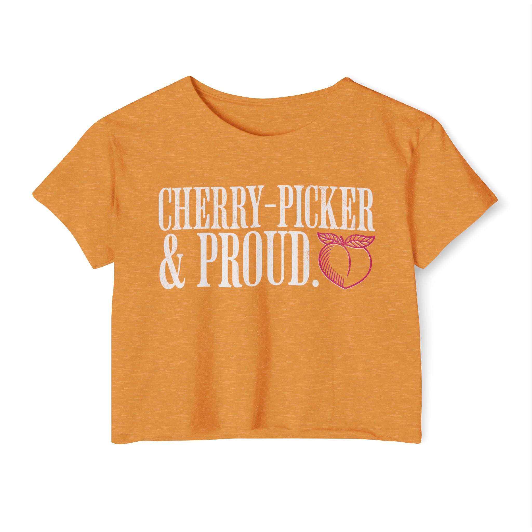 Cherry-Picker and Proud Crop Top | Women's Funny Crossfit T-shirt
