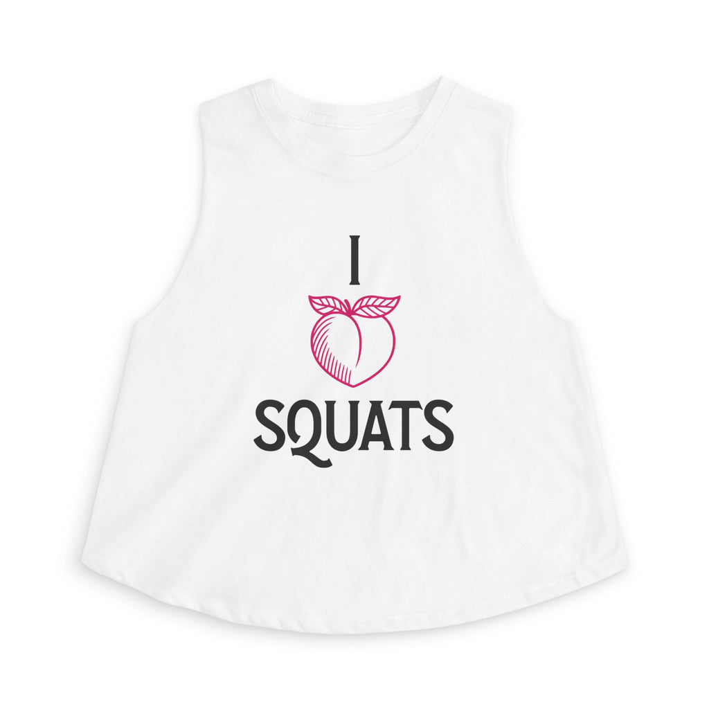 I Heart Squats Crop Top | Weightlifting Tank Top for Women