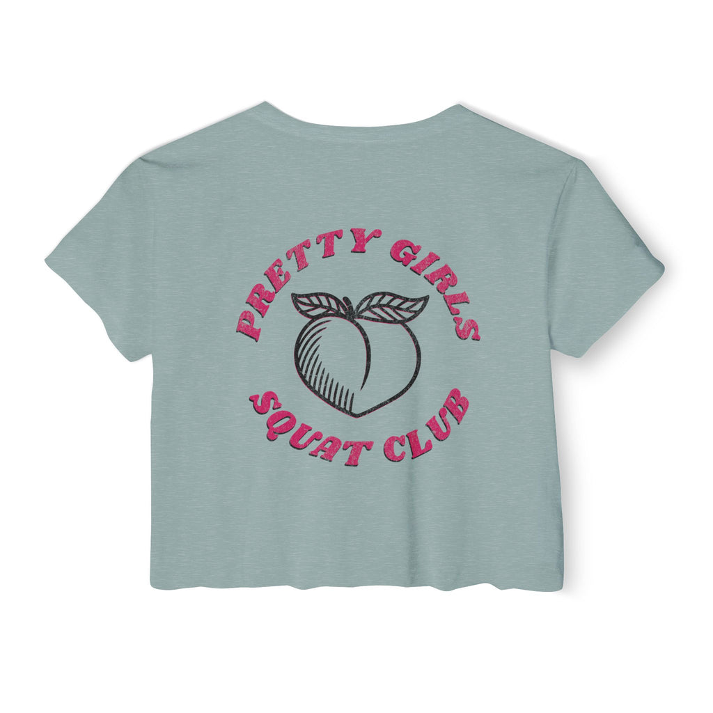 This Shirt Is Only for the Warm-up Crop T-shirt | Funny Women's Crossfit Gym T-shirt