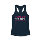Embrace the Tuck Barre Tank Top | Women's Workout Humor Racerback Shirt