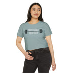 I Heart Squats Crop Top | Women's Weightlifting Workout Shirt