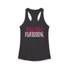 Well Fed & Flourishing Racerback Tank | Women's Gym Humor Workout Top
