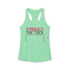 Embrace the Tuck Barre Tank Top | Women's Workout Humor Racerback Shirt
