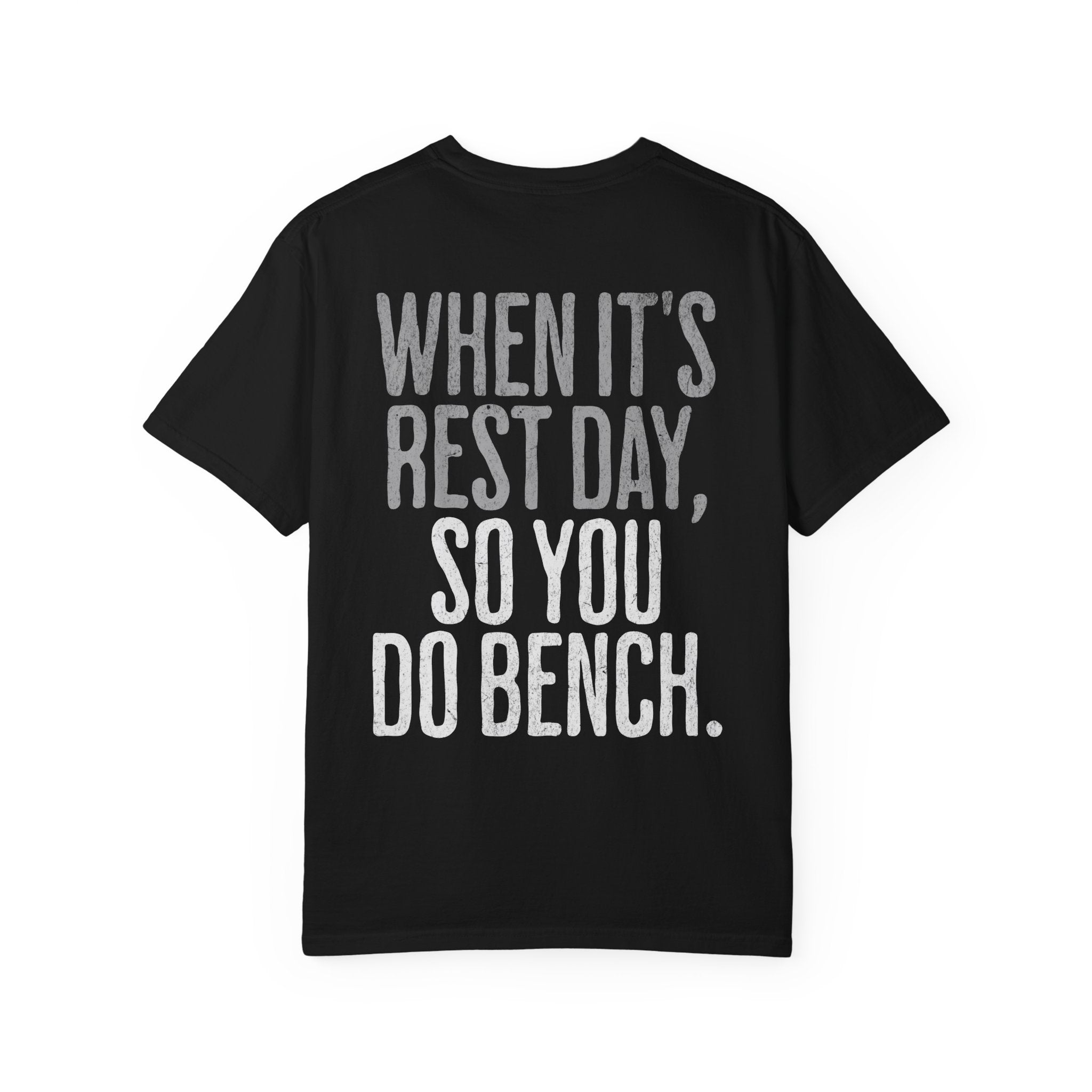 When it's Rest Day Workout T-shirt | Unisex Crossfit Humor Gym Tee