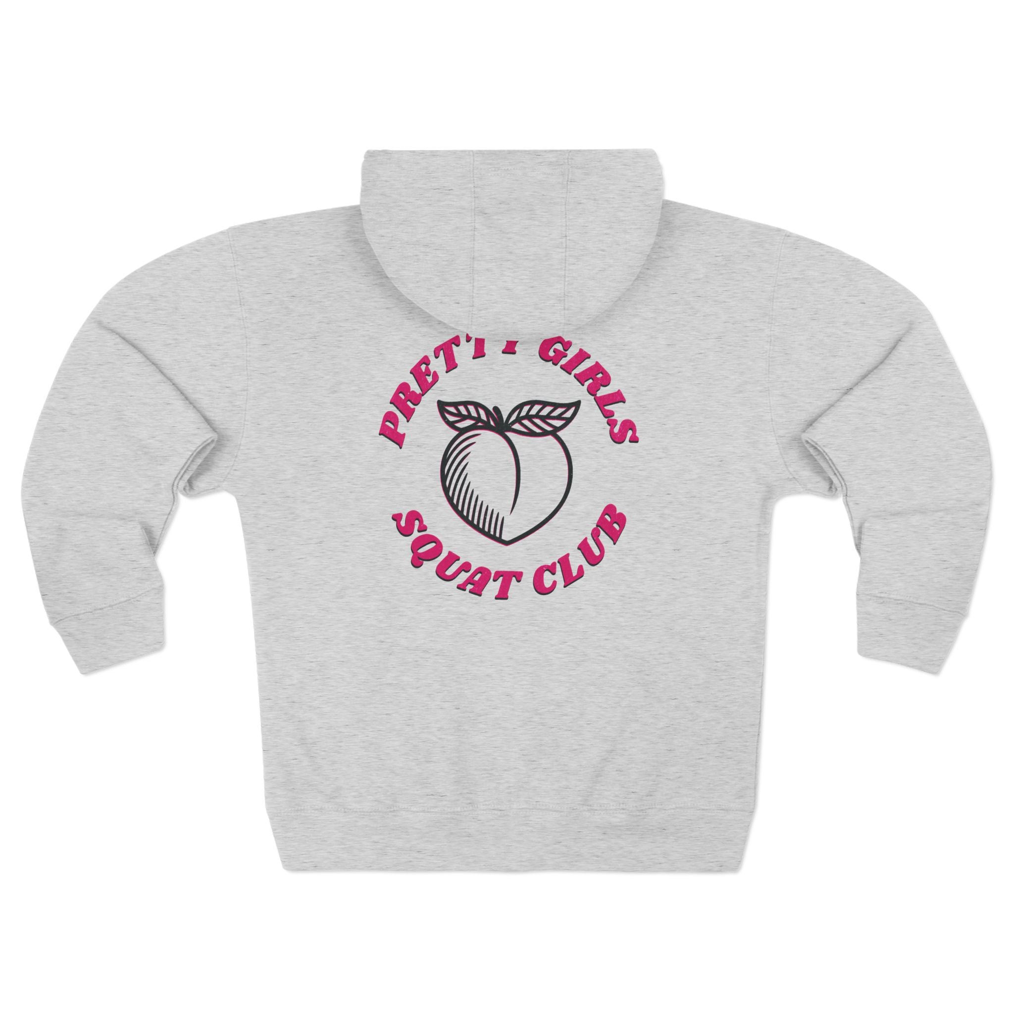 Pretty Girls Squat Club Zip Up Hoodie | Women's Gym Sweatshirt