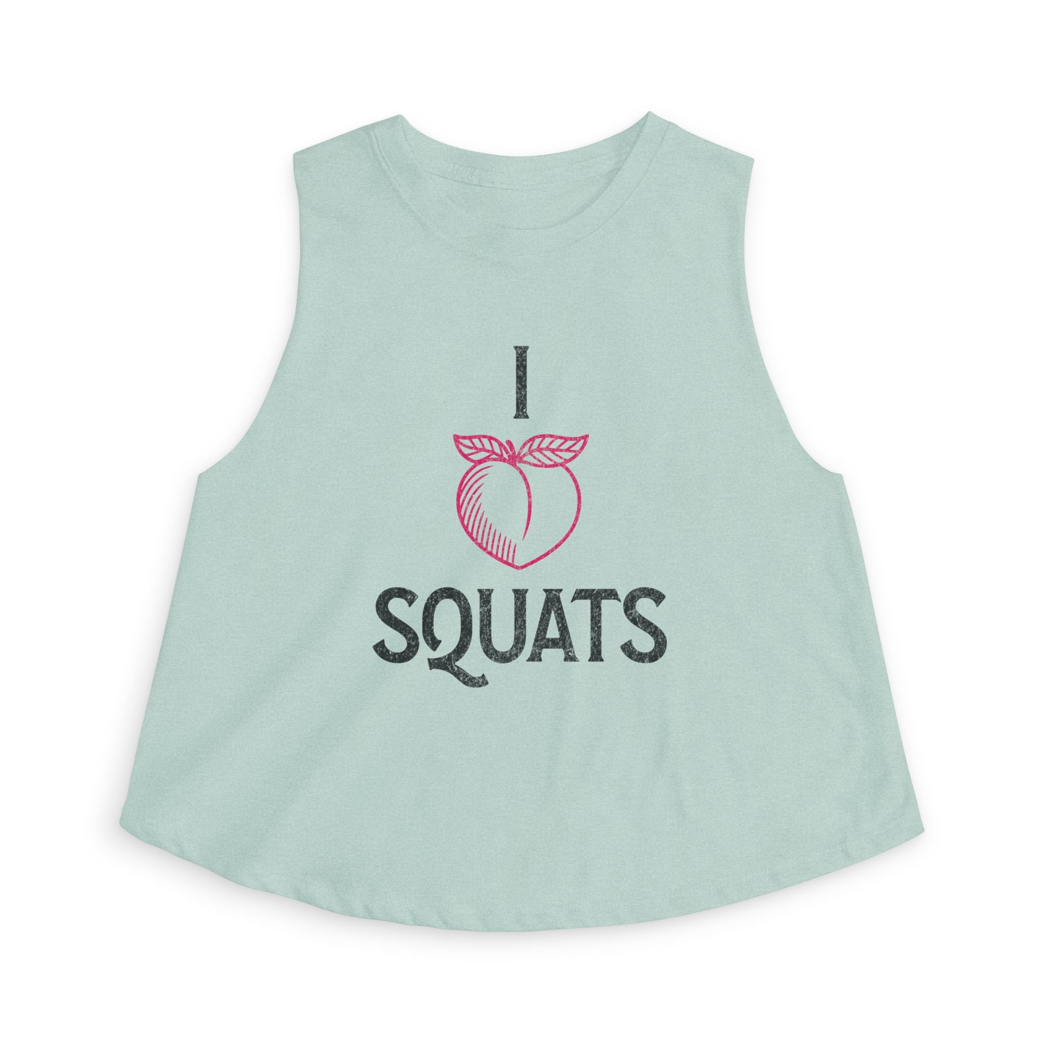 I Heart Squats Crop Top | Weightlifting Tank Top for Women