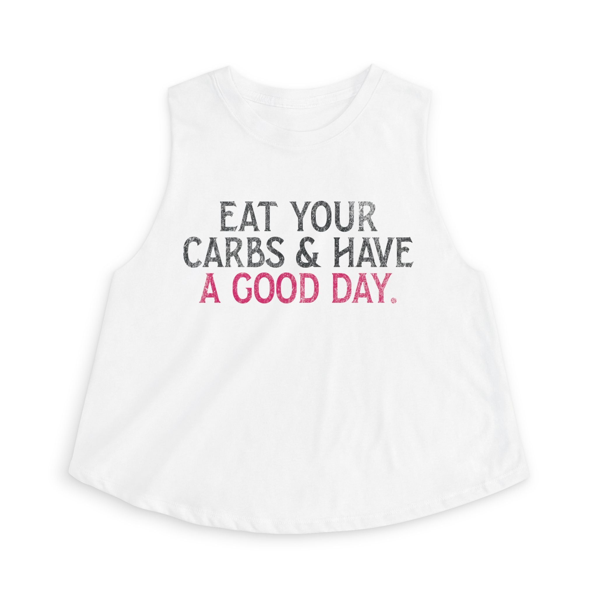 Eat Your Carbs Crop Top | Women's Funny Crossfit Tank Top