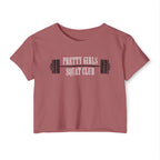 I Heart Squats Crop Top | Women's Weightlifting Workout Shirt