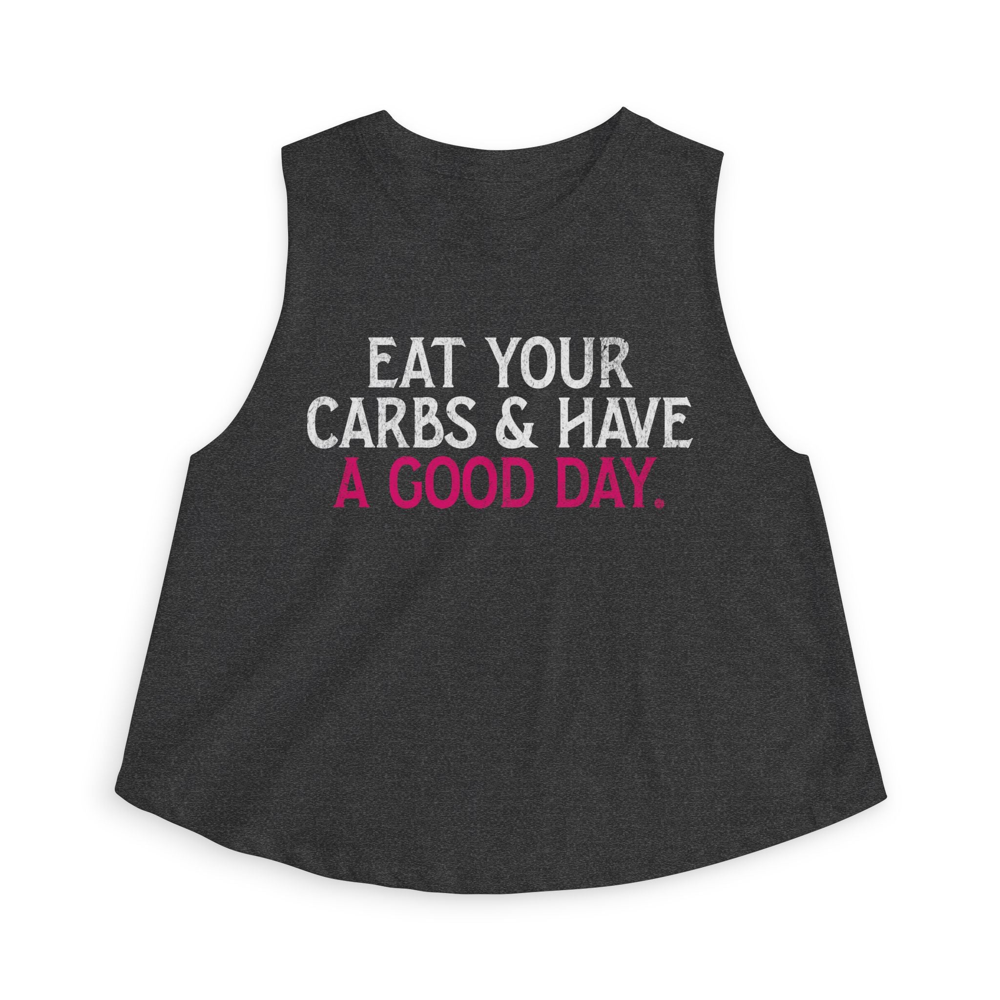 Eat Your Carbs Crop Top | Women's Funny Crossfit Tank Top