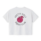 Moms Who Lift Heavy Stay Sane Boxy T-shirt | Fit Mom Workout Crop Top