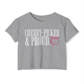 Cherry-Picker and Proud Crop Top | Women's Funny Crossfit T-shirt