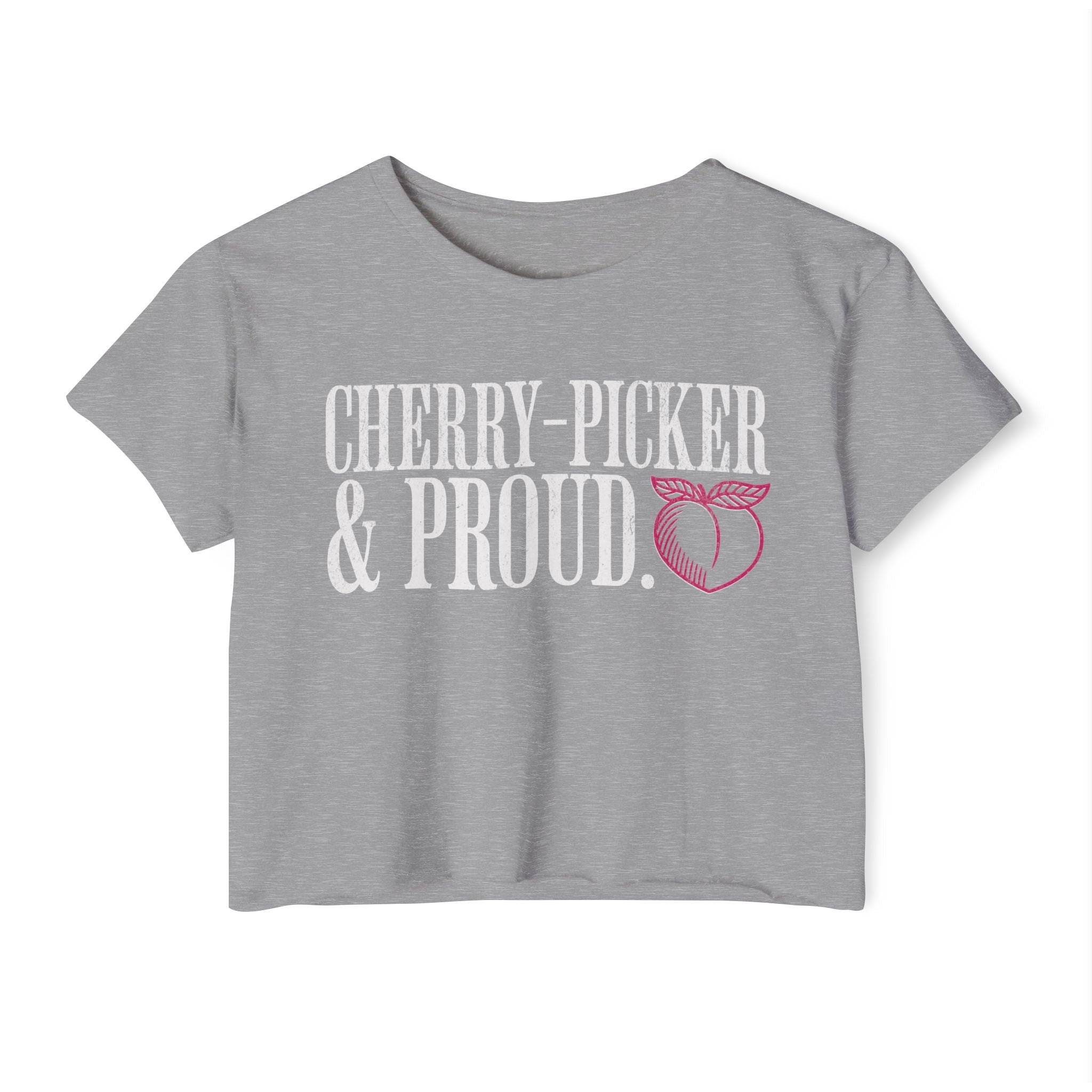 Cherry-Picker and Proud Crop Top | Women's Funny Crossfit T-shirt