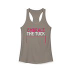 Embrace the Tuck Barre Tank Top | Women's Workout Humor Racerback Shirt