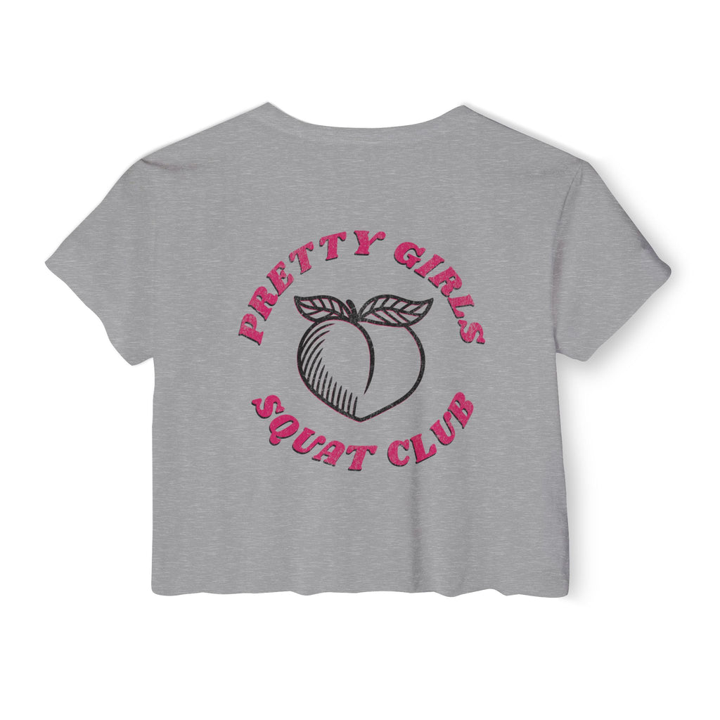 This Shirt Is Only for the Warm-up Crop T-shirt | Funny Women's Crossfit Gym T-shirt