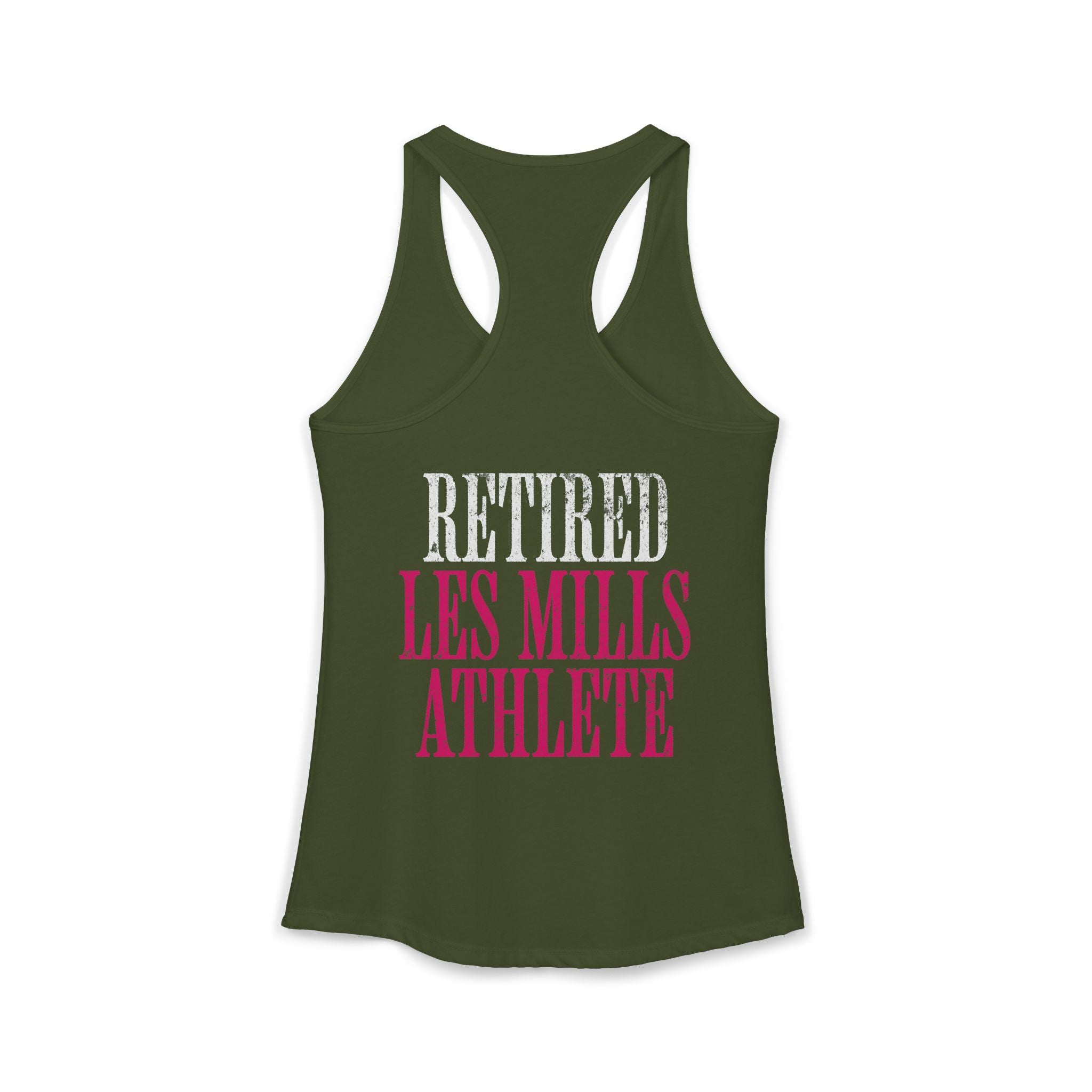 Retired Les Mills Athlete Workout Racerback Tank | Women's Gym Humor Top