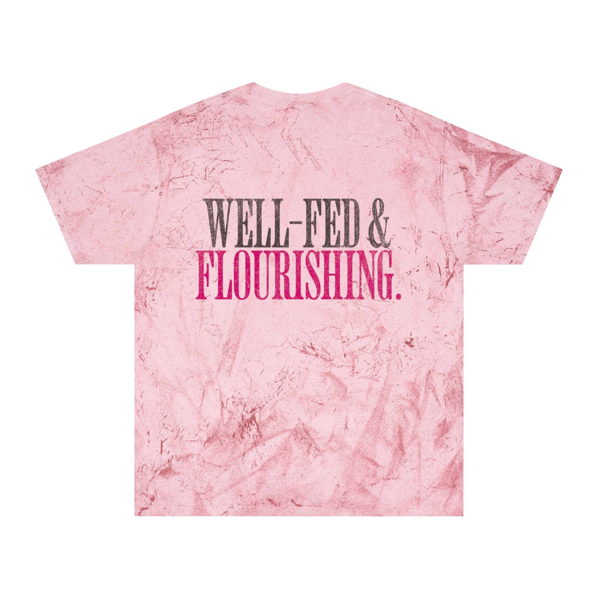 Well-Fed & Flourishing Crossfit T-shirt | Funny Women's Gym Workout Tee