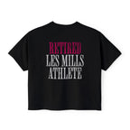 Retired Les Mills Athlete Boxy Tee | Women's Workout Humor Crop Top