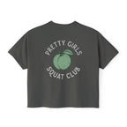 Moms Who Lift Heavy Stay Sane Boxy T-shirt | Fit Mom Workout Crop Top