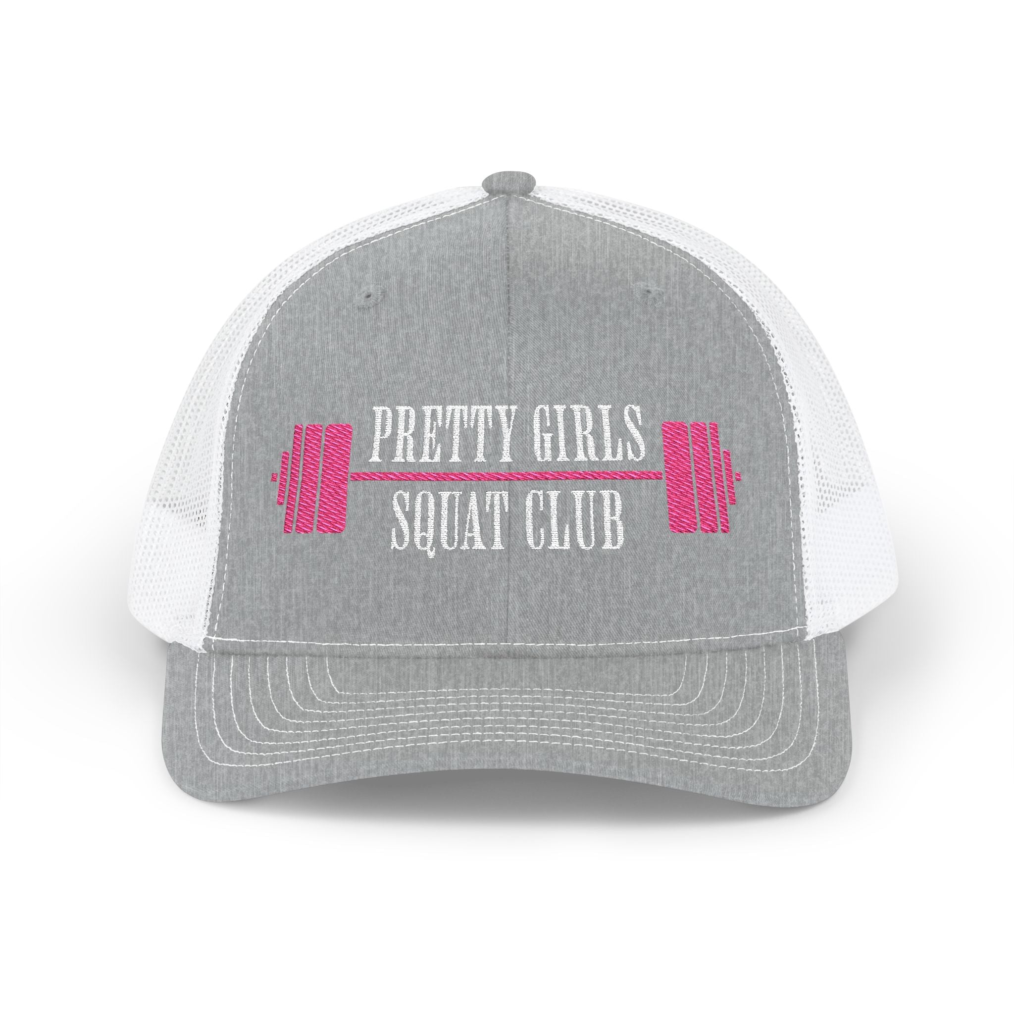 Pretty Girls Squat Club Snapback Cap | Embroidered Fitness Trucker Hat