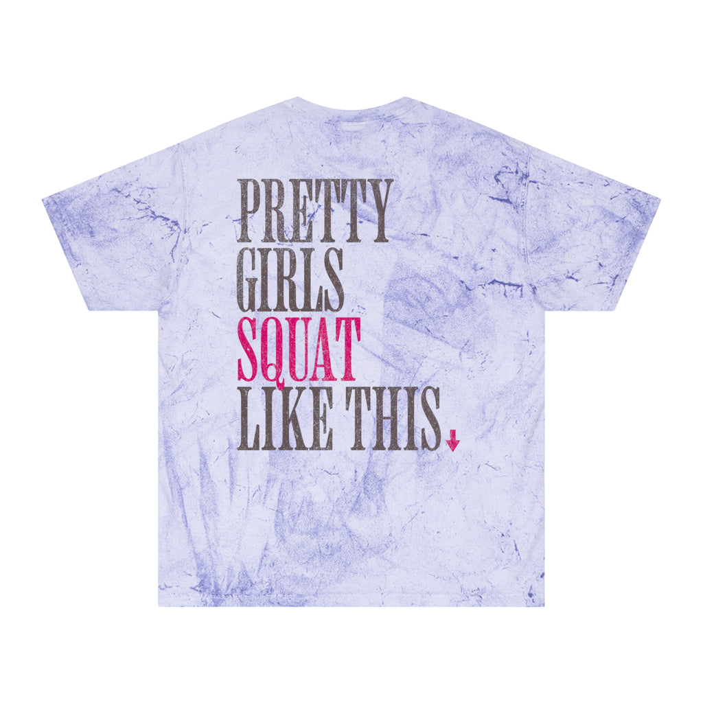 Pretty Girls Squat Like This Tshirt Funny Crossfit Shirt Workout Gym Top Fitness Humor T-shirt