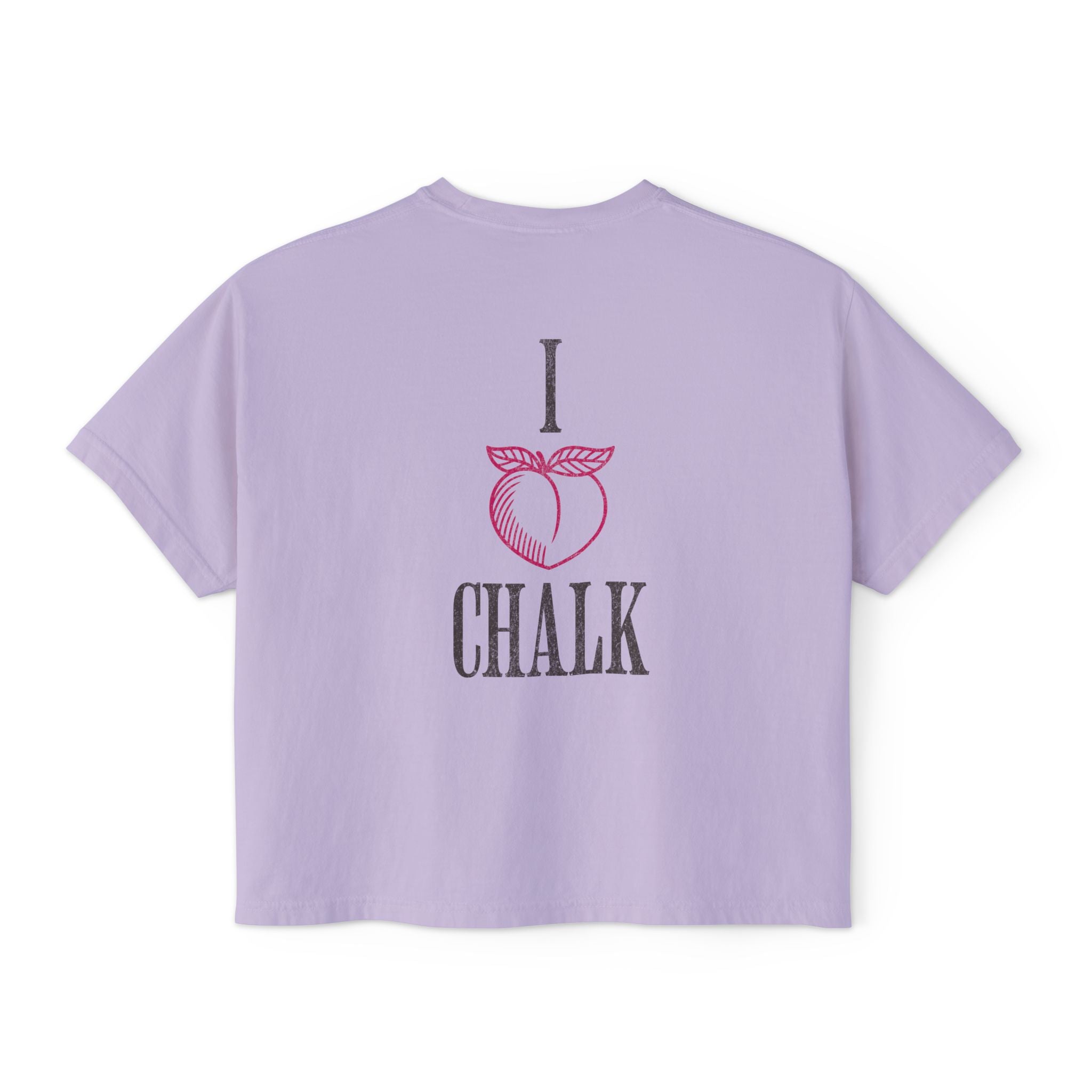 I Heart Chalk Boxy T-shirt | Crossfit Humor Women's Crop Top