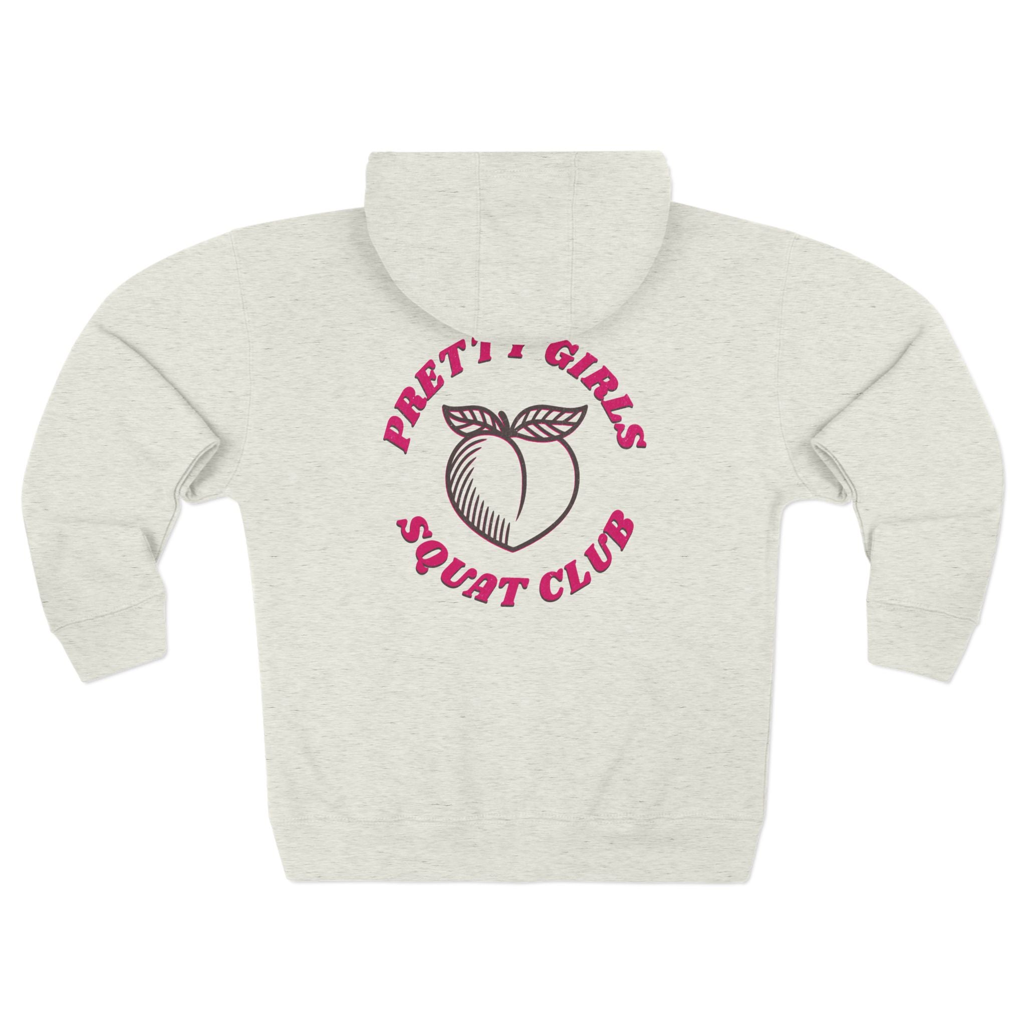 Pretty Girls Squat Club Zip Up Hoodie | Women's Gym Sweatshirt