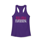 Well Fed & Flourishing Racerback Tank | Women's Gym Humor Workout Top