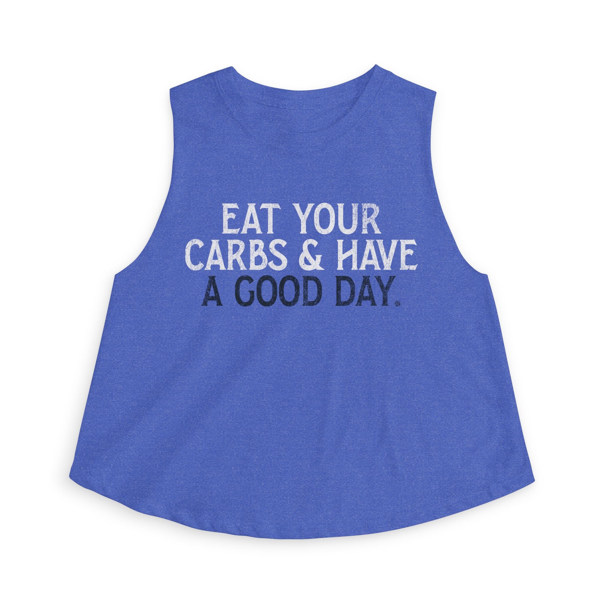 Eat Your Carbs Crop Top | Women's Funny Crossfit Tank Top