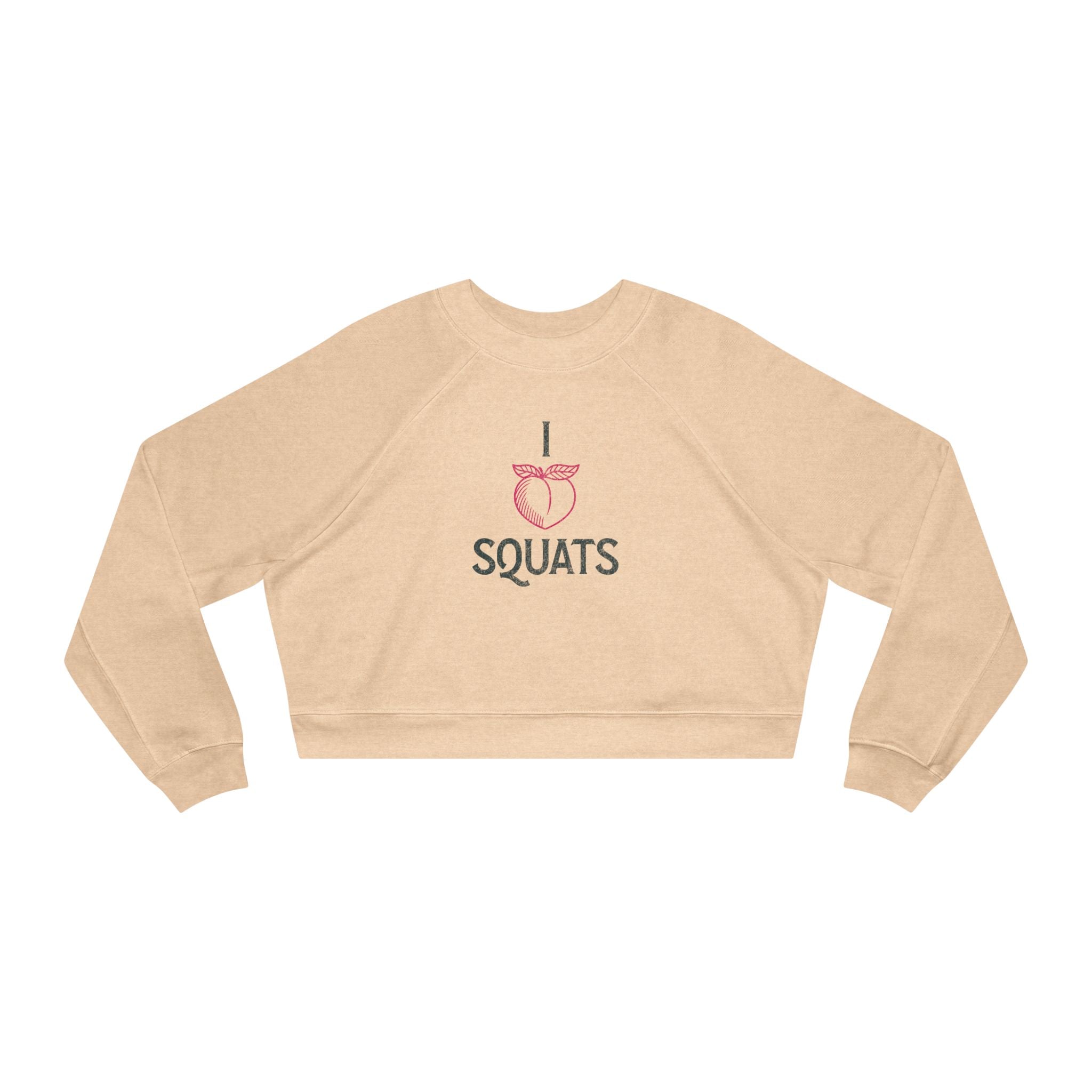 I Heart Squats Cropped Pullover | Women's Workout Sweatshirt