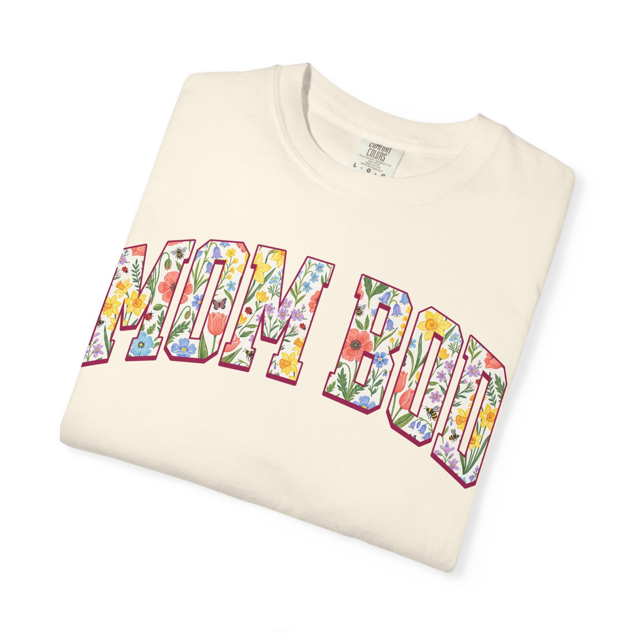 Mom Bod Floral T-shirt | Fitness Mom Comfort Colors Tee