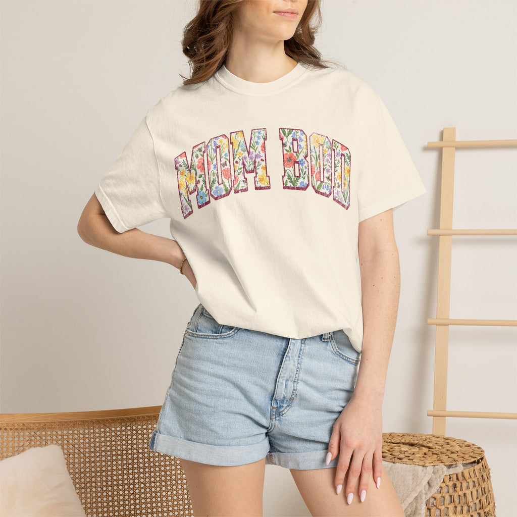 Mom Bod Floral T-shirt — Mothers Day Comfort Colors Tee